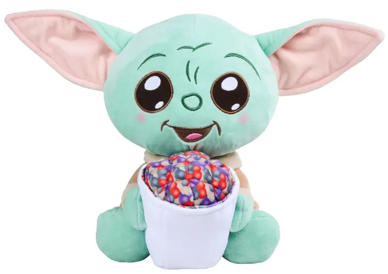 Grogu z popcornem 25cm