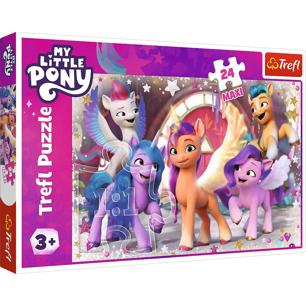 Puzzle Maxi 24 elementy Wesoły dzień kucyków Pony