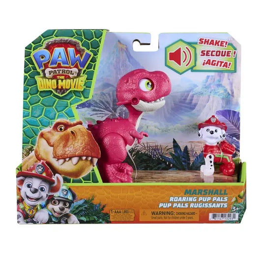 Psi Patrol Dino film, figurka dinozaur Rhubarb + Marshall
