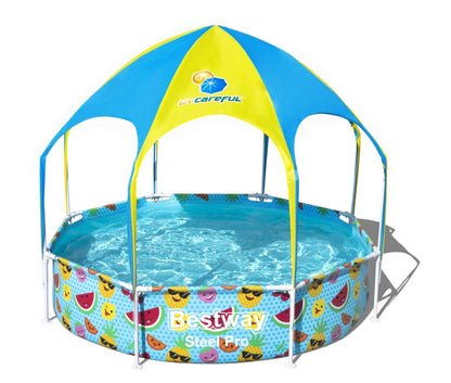 Basen stelażowy 244x51cm z daszkiem B56432
