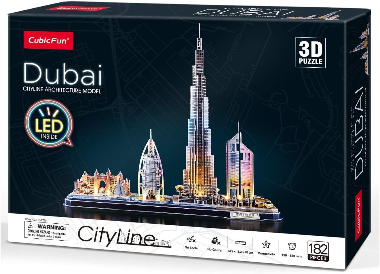 Cubic Fun puzzle 3D Led Dubaj 05232
