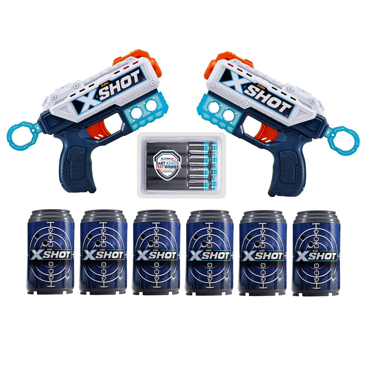 ZURU X-SHOT Kickback 2 pistolety+6pusz.36202 06995