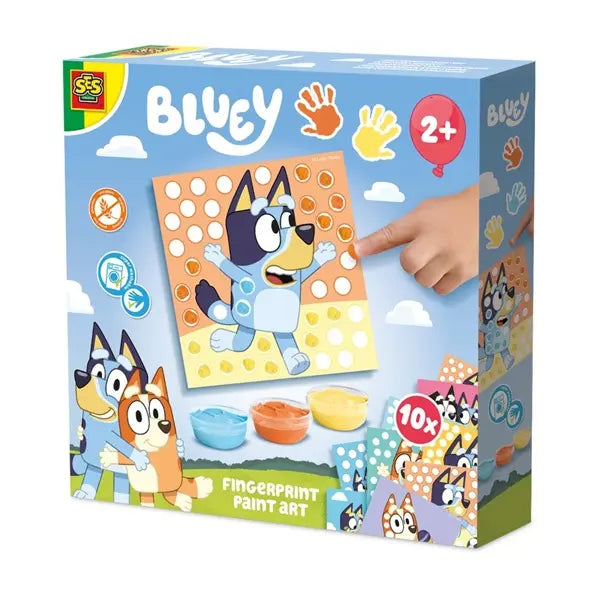 Bluey malowanie palcami