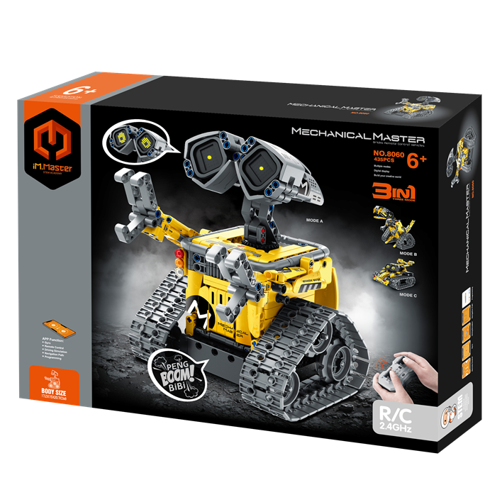 Immaster rc klocki robodino 3w1 435 elementów
