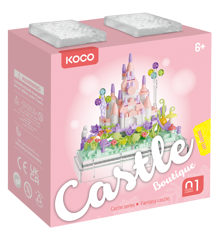 Klocki koco bajkowy zamek 414 elementów