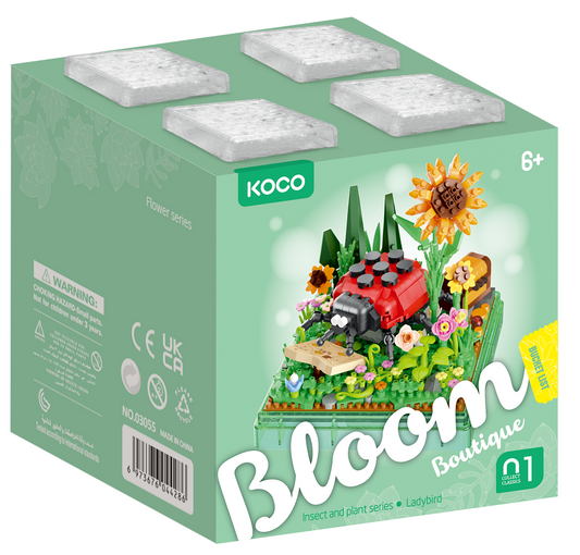 Klocki KOCO Biedronka na łące 659 elementów