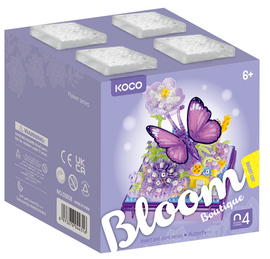 Klocki KOCO Motyl na kwiatach 471 elementów