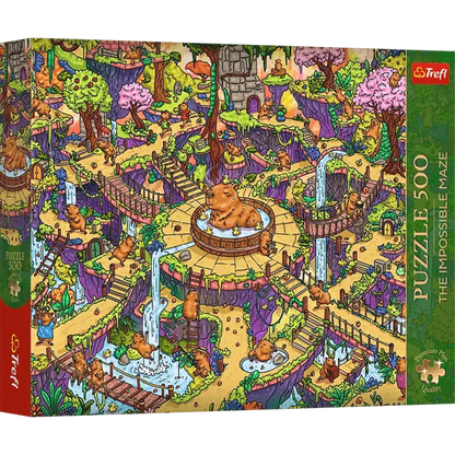 PUZZLE 500 PremPlus Maze Zabawne kapibary 37631