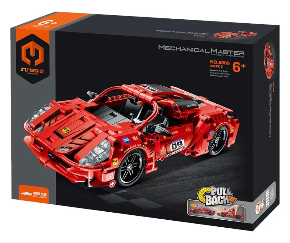 Immaster klocki super auto czerwone 437 elementów