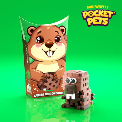 Klocki wafle mini pocket pets bóbr