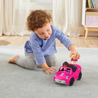 Fisher-price little people cabriolet barbie + figurki