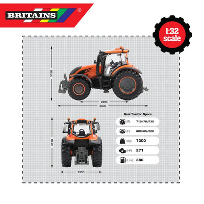 Tomy britains britains traktor valtra t245 wersja deco