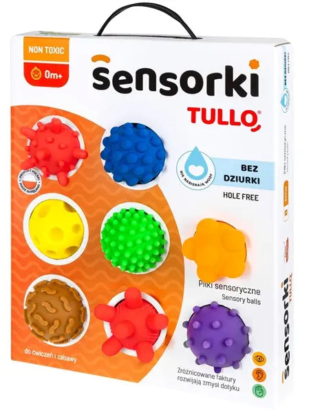 Piłeczki sensoryczne 8szt bez dziurki