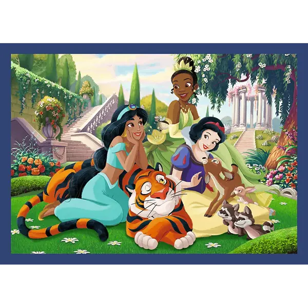 Puzzle Premium Plus Kids, Disney 4 x 88 el. Romantyczne księżniczki