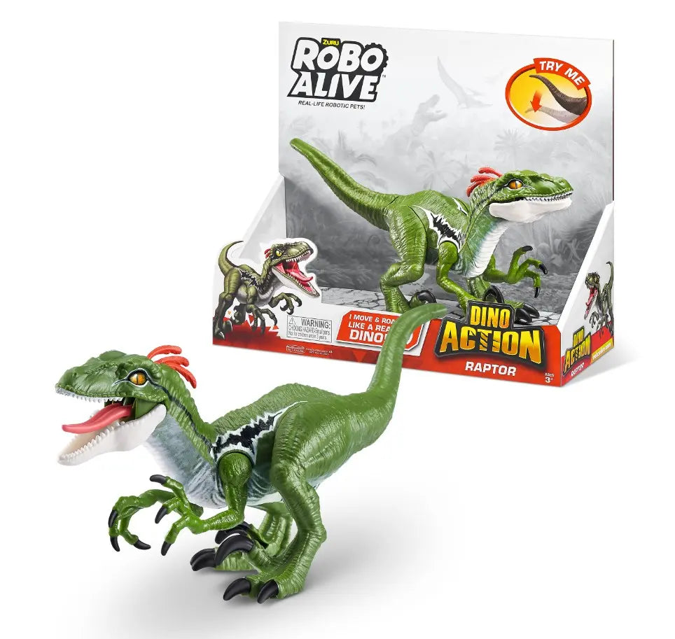 ZURU Robo Alive dino Raptor dźwięk 7172 21358