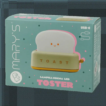 Lampka nocna LED - Toster żółty