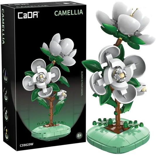 Klocki - Kamelia w doniczce 23 cm, 301 elementów