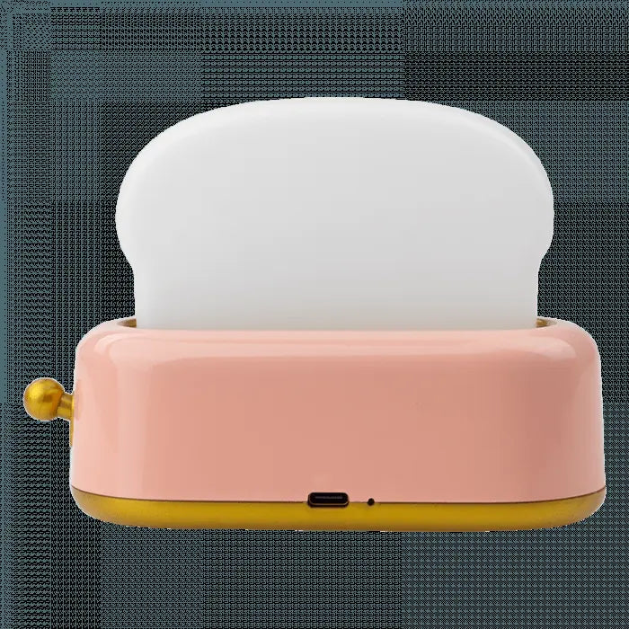 Lampka nocna LED - Toster różowy
