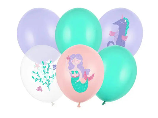 Balony 30cm - Morski Świat - 6 szt.