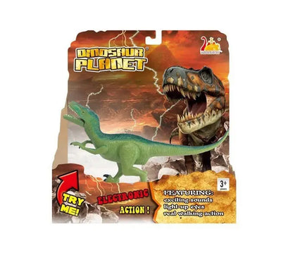 Dinozaur Velociraptor - światło i ryk