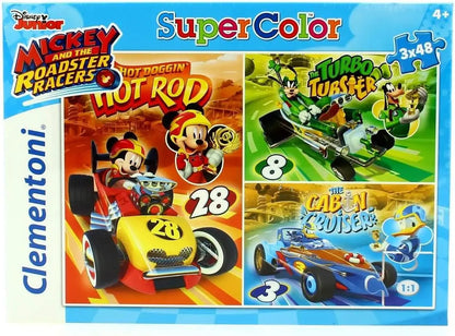 Puzzle 3x48 Mickey and The Roadsters