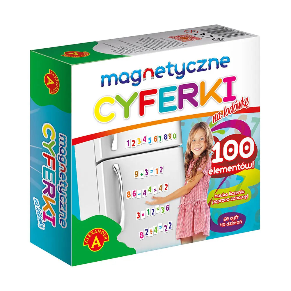 Cyferki magnetyczne na lodówkę 1132