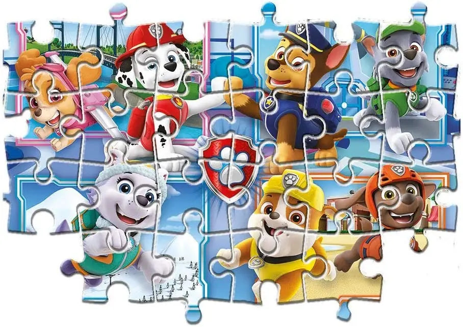 Clementoni puzzle 2x60 super kolor psi patrol