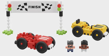 Klocki waffle mini Wyścig 80el 03179