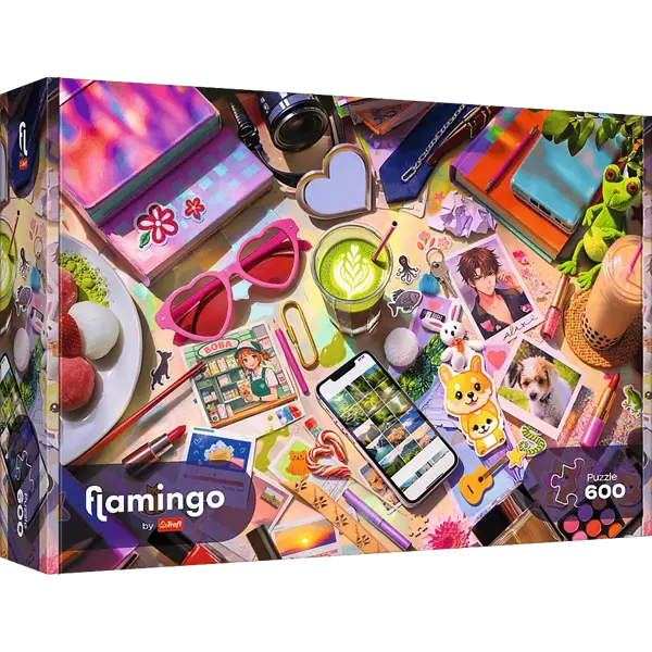 Puzzle 600 el. Flamingo by Trefl, Mój mały świat