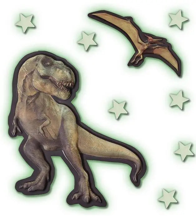 Mega świecący w ciemności t-rex