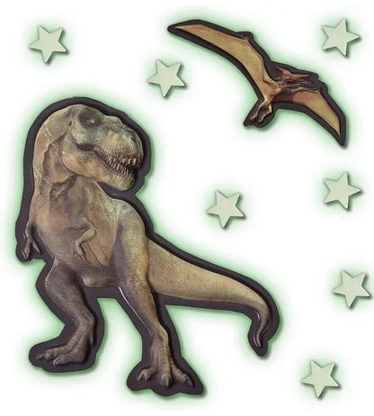 Mega świecący w ciemności t-rex