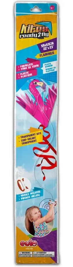 Latwiec plastikowy 59x55cm flamingo