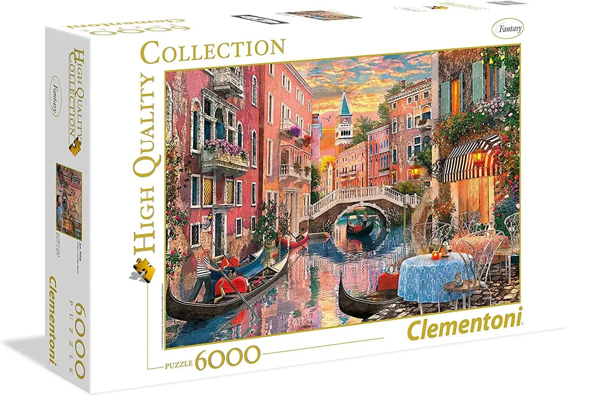 Clementoni puzzle 6000 hq venice evening sunset