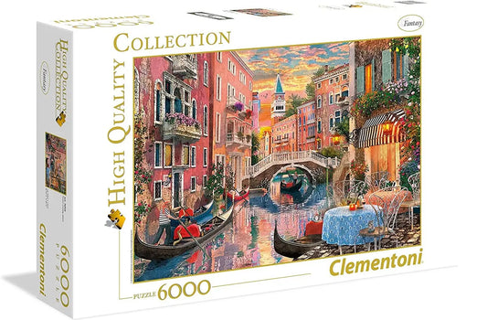 Clementoni puzzle 6000 hq venice evening sunset