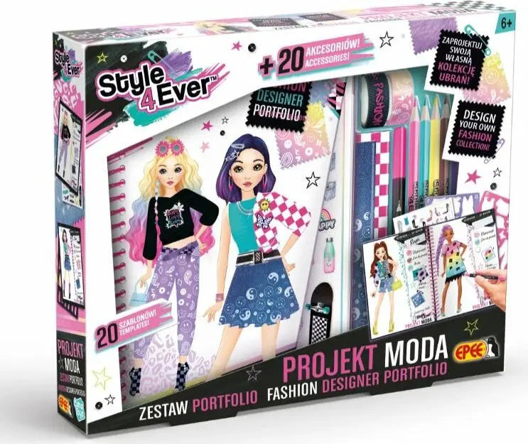 Projekt moda zestaw portfolio