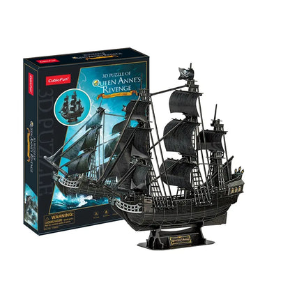 Cubic fun puzzle 3d okręt piracki królowej anny