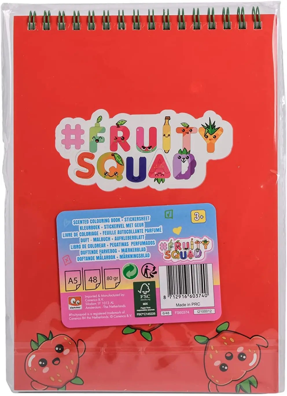 Fruity squad pachnący notes + naklejki