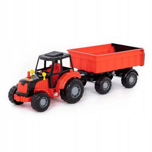 Majster traktor z przyczepą - 2 kolory