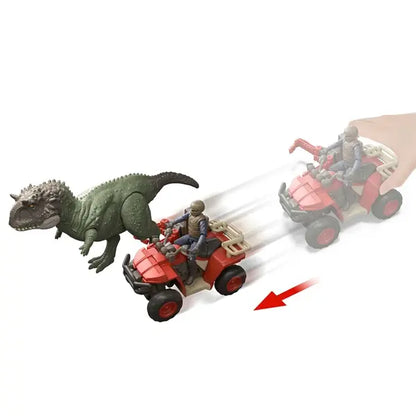 JURASSIC WORLD pojazd z chwytakiem+dino JKG91