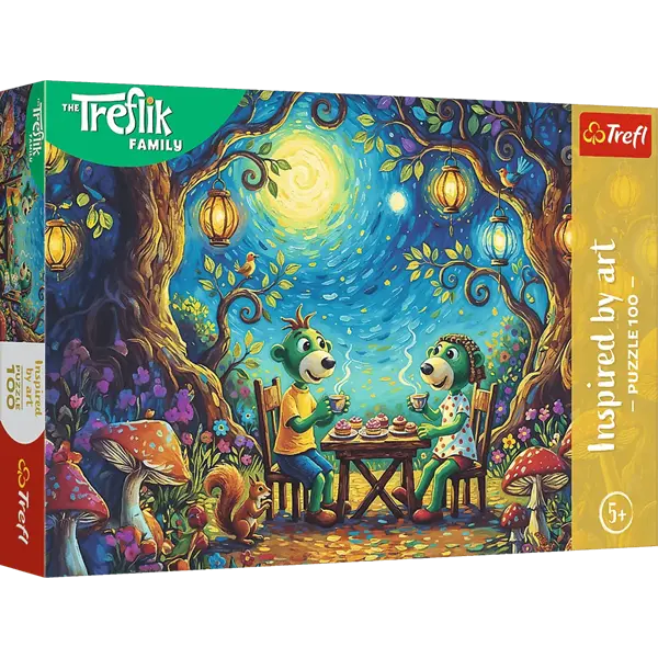 Puzzle Rodzina Treflików, Inspired By Art 100 el. Spotkanie w kawiarni