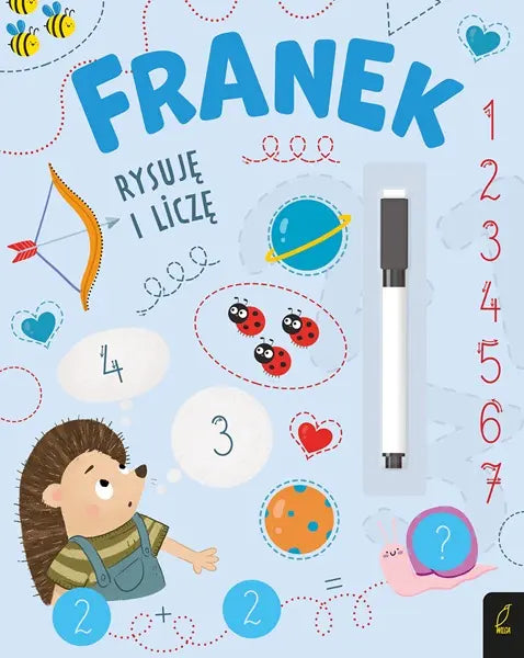 Książka - Franek rysuję i liczę. Jeżyk Franek