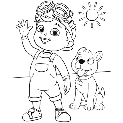 Puzzle Baby Maxi 2x10 elementów Cocomelon Przyjaciele