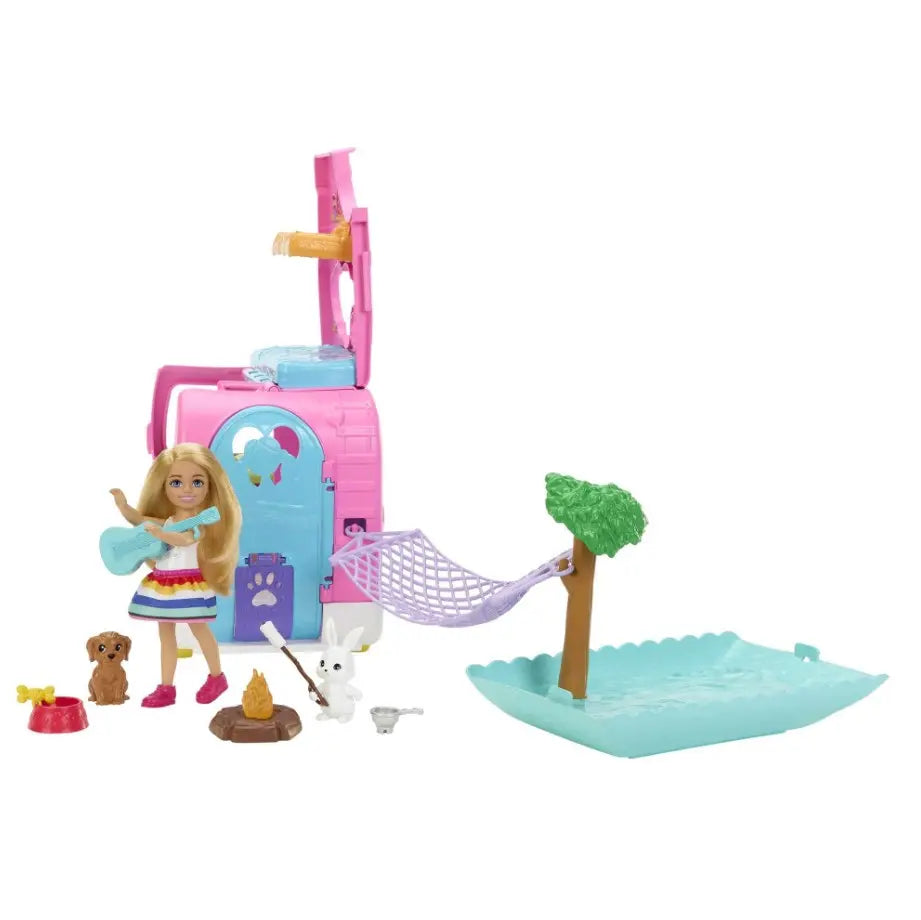 Barbie kamper chelsea zestaw 2w1