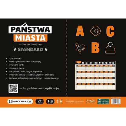 Gra towarzyska, Państwa - miasta, Standard