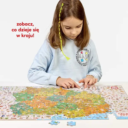 Puzzle - Odkrywcy Mapa Polski 300 el.
