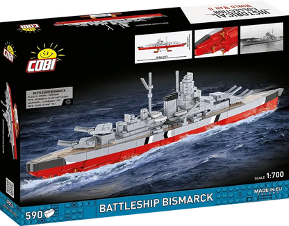 Klocki Historical Collection WWII - Battleship Bismarck 590kl