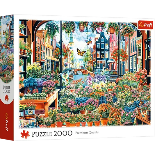 Puzzle 2000 Kwiaciarnia w Amsterdamie
