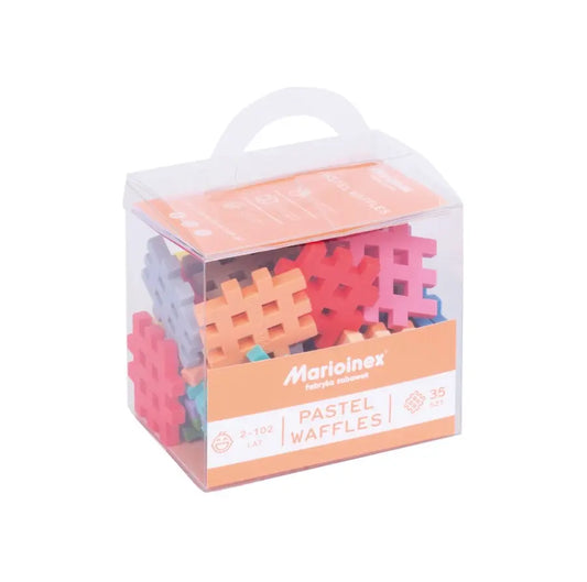 Klocki wafle mini pastel 35 elementów