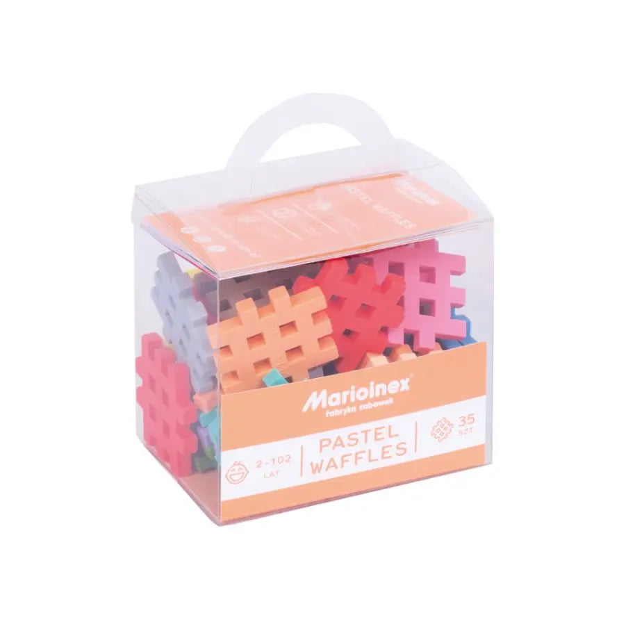Klocki wafle mini pastel 35 elementów