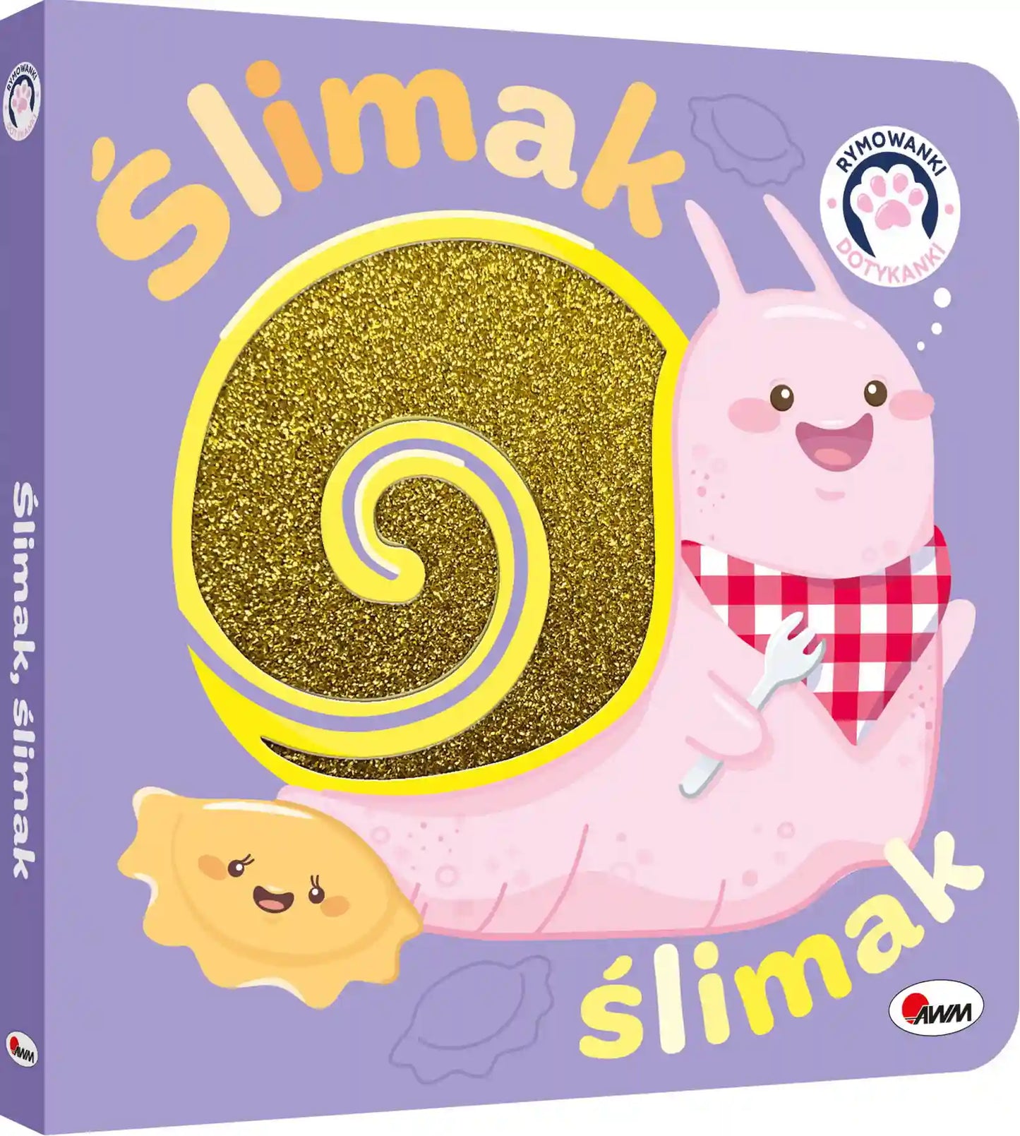 Książeczka edukacyjna rymowanki dotykanki ślimak ślimak